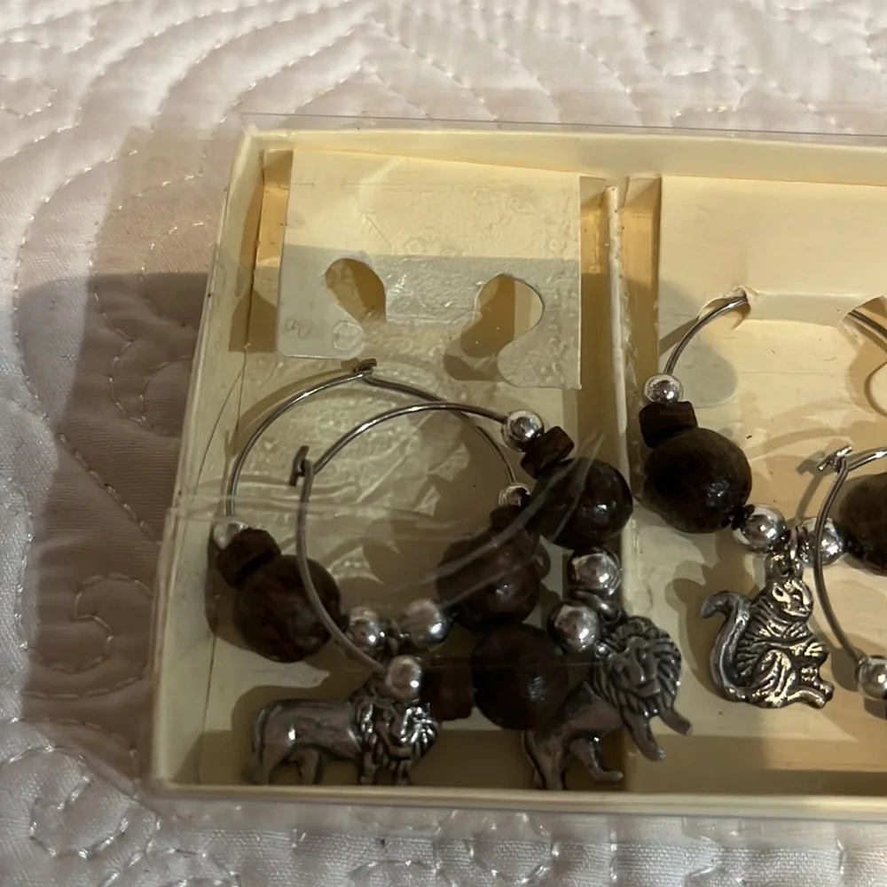 Wish wine bottle stopper and wine charms, set‎ of 8, new